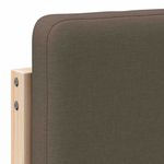 Casa si Gradina - Mobilier - Paturi si accesorii - Accesorii paturi - Tablie de pat tapitata Maro si taupe 180 cm Lemn de pin masiv - Infinity.ro