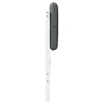 Casa si Gradina - Mobilier - Paturi si accesorii - Accesorii paturi - Tablie de pat tapitata Alb si gri deschis 140 cm Lemn de pin masiv - Infinity.ro
