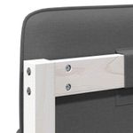 Casa si Gradina - Mobilier - Paturi si accesorii - Accesorii paturi - Tablie de pat tapitata Alb si gri deschis 140 cm Lemn de pin masiv - Infinity.ro