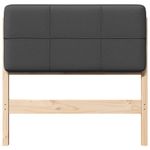 Casa si Gradina - Mobilier - Paturi si accesorii - Accesorii paturi - Tablie de pat tapitata Maro si gri inchis 100 cm Lemn de pin masiv - Infinity.ro