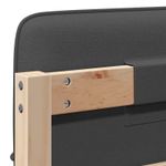 Casa si Gradina - Mobilier - Paturi si accesorii - Accesorii paturi - Tablie de pat tapitata Maro si gri inchis 100 cm Lemn de pin masiv - Infinity.ro