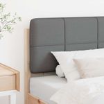 Casa si Gradina - Mobilier - Paturi si accesorii - Accesorii paturi - Tablie de pat tapitata Maro si gri deschis 100 cm Lemn de pin masiv - Infinity.ro