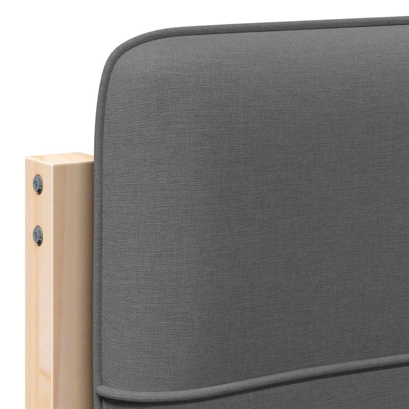 Casa si Gradina - Mobilier - Paturi si accesorii - Accesorii paturi - Tablie de pat tapitata Maro si gri deschis 100 cm Lemn de pin masiv - Infinity.ro