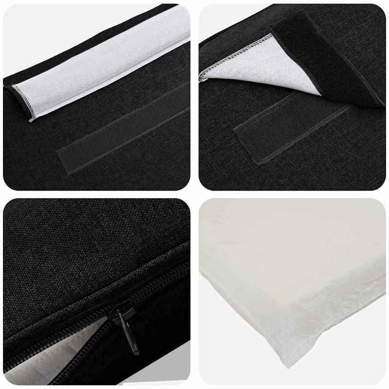 Casa si Gradina - Mobilier - Paturi si accesorii - Accesorii paturi - Tablie de pat tapitata Maro si negru 135 cm Lemn de pin masiv - Infinity.ro