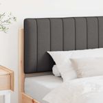 Casa si Gradina - Mobilier - Paturi si accesorii - Accesorii paturi - Tablie de pat tapitata Maro si gri inchis 100 cm Lemn de pin masiv - Infinity.ro