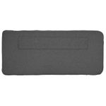 Casa si Gradina - Mobilier - Paturi si accesorii - Accesorii paturi - Tablie de pat tapitata Maro si gri inchis 100 cm Lemn de pin masiv - Infinity.ro