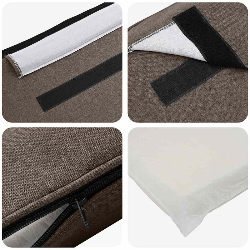 Casa si Gradina - Mobilier - Paturi si accesorii - Accesorii paturi - Tablie de pat tapitata Maro si taupe 75 cm Lemn de pin masiv - Infinity.ro