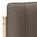 Casa si Gradina - Mobilier - Paturi si accesorii - Accesorii paturi - Tablie de pat tapitata Maro si taupe 75 cm Lemn de pin masiv - Infinity.ro