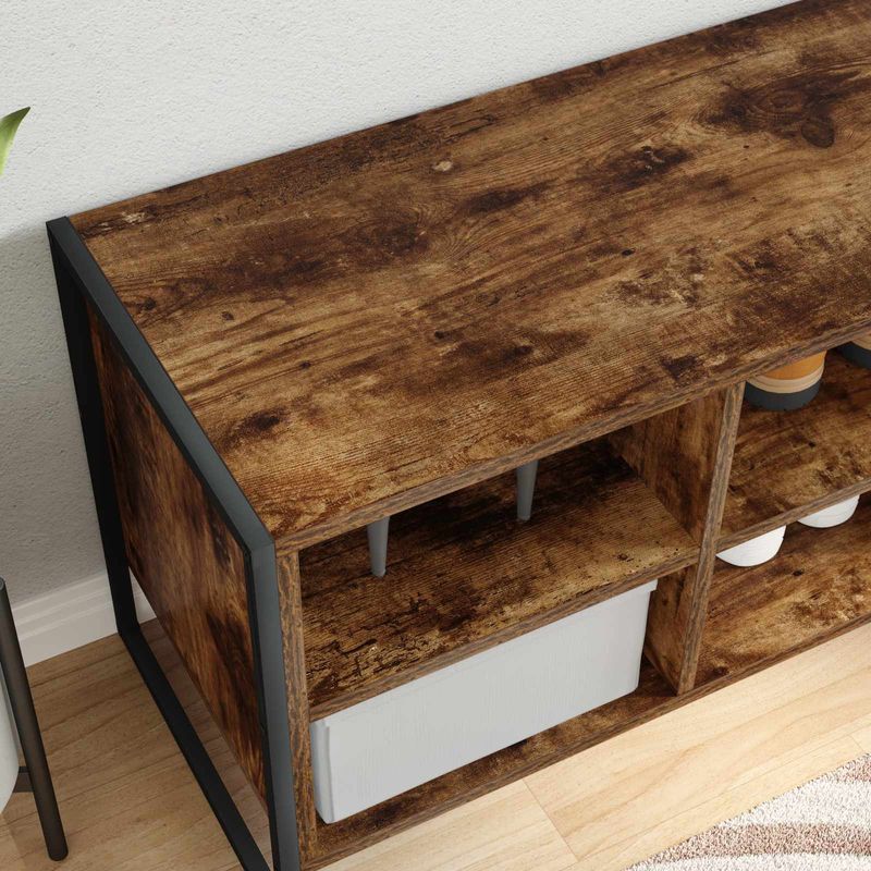 Casa si Gradina - Mobilier - Organizare si depozitare - Organizator incaltaminte - Dulap pentru pantofi Stejar fumuriu 60 x 35 x 44 cm - Infinity.ro