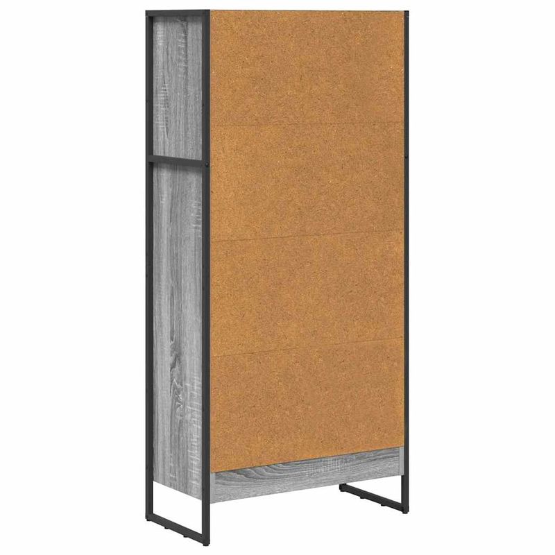 Casa si Gradina - Mobilier - Biblioteci si rafturi - Biblioteci - Dulap pentru carti Gri Sonoma 80 x 30 x 155 cm Lemn compozit - Infinity.ro