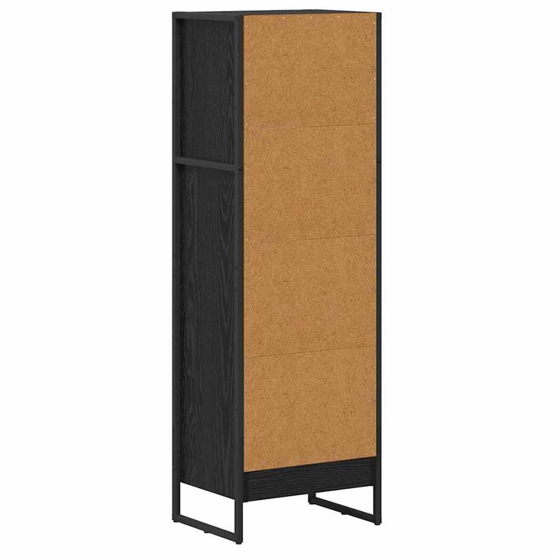 Casa si Gradina - Mobilier - Biblioteci si rafturi - Biblioteci - Dulap pentru carti Stejar Negru 80 x 30 x 155 cm Lemn compozit - Infinity.ro