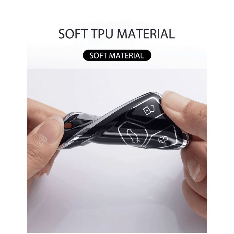 Auto si Moto - Electrice auto - Alte accesorii electrice auto - Husa pentru cheie smart, gama Audi Audi A4 B9 A5 A6 8S 8W Q5 Q7 4M S4 S5 S7 TT TTS TFSI RS - Infinity.ro