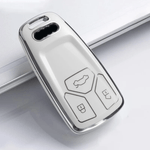 Auto si Moto - Electrice auto - Alte accesorii electrice auto - Husa pentru cheie alb Audi A4 B9 A5 A6 8S 8W Q5 Q7 4M S4 S5 S7 TT TTS TFSI RS - Infinity.ro