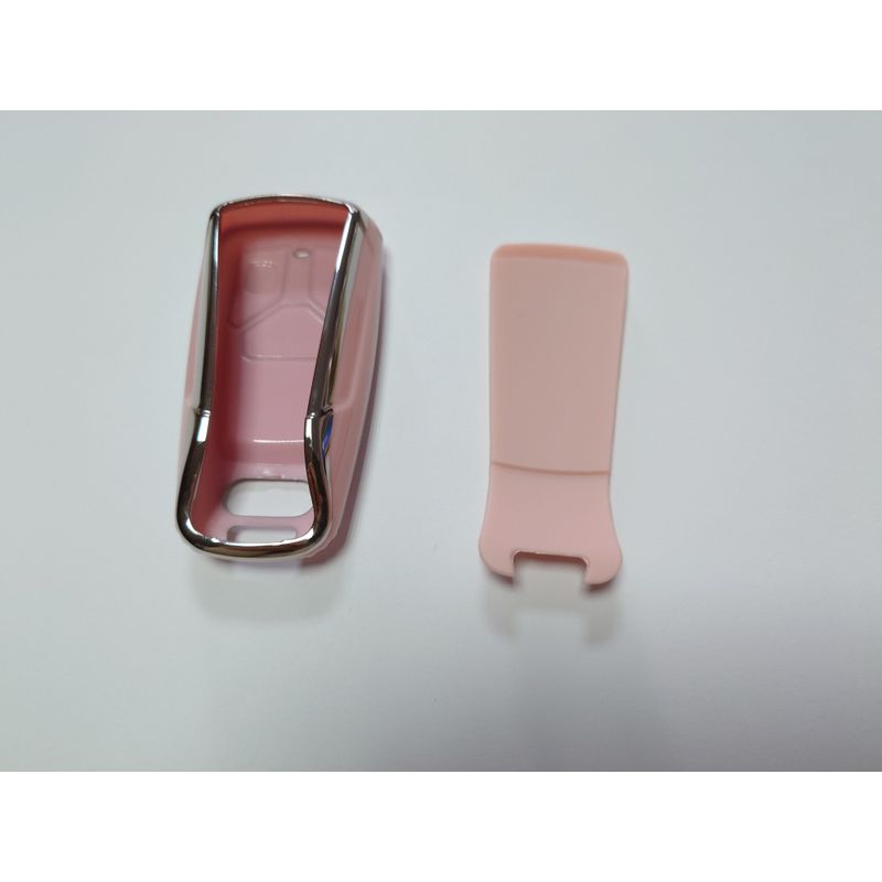 Auto si Moto - Electrice auto - Alte accesorii electrice auto - Husa pentru cheie smart Audi A1 A3 A4 A6 Q1 Q3 Q5 Q7 S3 S4 S6 R8 TT roz - Infinity.ro