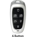 Auto si Moto - Electrice auto - Alte accesorii electrice auto - Husa negru pentru cheie 6 butoane Hyundai Santa Fe Tucson 2020 2021 2022 NEXO NX4 Solaris Sonata Hybrid - Infinity.ro