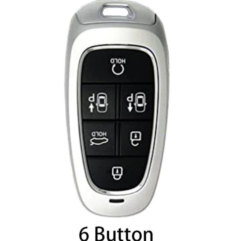 Auto si Moto - Electrice auto - Alte accesorii electrice auto - Husa negru pentru cheie 6 butoane Hyundai Santa Fe Tucson 2020 2021 2022 NEXO NX4 Solaris Sonata Hybrid - Infinity.ro
