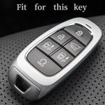 Auto si Moto - Electrice auto - Alte accesorii electrice auto - Husa silicon carbon pentru cheie Hyundai Santa Fe Tucson 2020 2021 2022 NEXO NX4 Solaris Sonata Hybrid - Infinity.ro