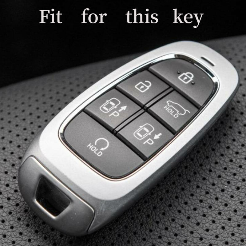 Auto si Moto - Electrice auto - Alte accesorii electrice auto - Husa silicon carbon pentru cheie Hyundai Santa Fe Tucson 2020 2021 2022 NEXO NX4 Solaris Sonata Hybrid - Infinity.ro