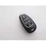 Auto si Moto - Electrice auto - Alte accesorii electrice auto - Husa silicon carbon pentru cheie Hyundai Santa Fe Tucson 2020 2021 2022 NEXO NX4 Solaris Sonata Hybrid - Infinity.ro