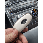 Auto si Moto - Electrice auto - Alte accesorii electrice auto - Husa pentru cheie 6 butoane alb Hyundai Sonata Tucson Santa Fe Hybrid NEXO NX4 2021 2022 - Infinity.ro