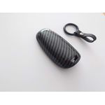 Auto si Moto - Electrice auto - Alte accesorii electrice auto - Husa silicon carbon pentru cheie Hyundai Santa Fe Tucson 2020 2021 2022 NEXO NX4 Solaris Sonata Hybrid - Infinity.ro