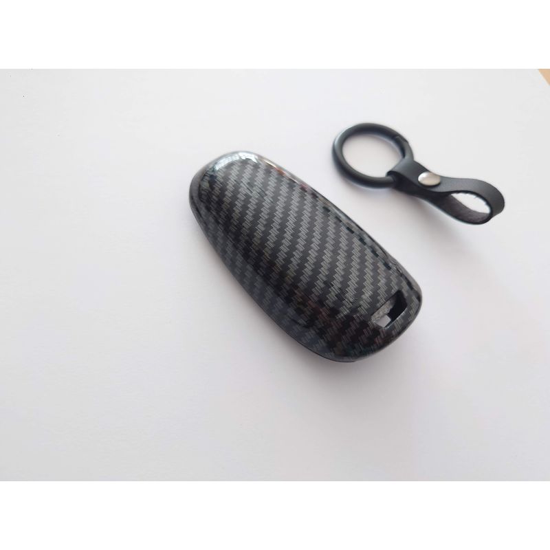 Auto si Moto - Electrice auto - Alte accesorii electrice auto - Husa silicon carbon pentru cheie Hyundai Santa Fe Tucson 2020 2021 2022 NEXO NX4 Solaris Sonata Hybrid - Infinity.ro