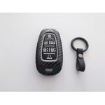 Auto si Moto - Electrice auto - Alte accesorii electrice auto - Husa silicon carbon pentru cheie Hyundai Santa Fe Tucson 2020 2021 2022 NEXO NX4 Solaris Sonata Hybrid - Infinity.ro