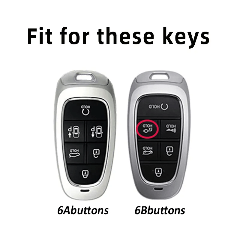 Auto si Moto - Electrice auto - Alte accesorii electrice auto - Husa pentru cheie 6 butoane Hyundai Santa Fe Tucson 2022 NEXO NX4 Ioniq 5 Atos Prime Solaris 2021 - Infinity.ro