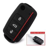 Auto si Moto - Electronice auto - Accesorii electronice auto - Husa moale din silicon pentru cheie briceag VW Golf Passat Amarok Caddy Tiguan Touareg Skoda Seat - Infinity.ro