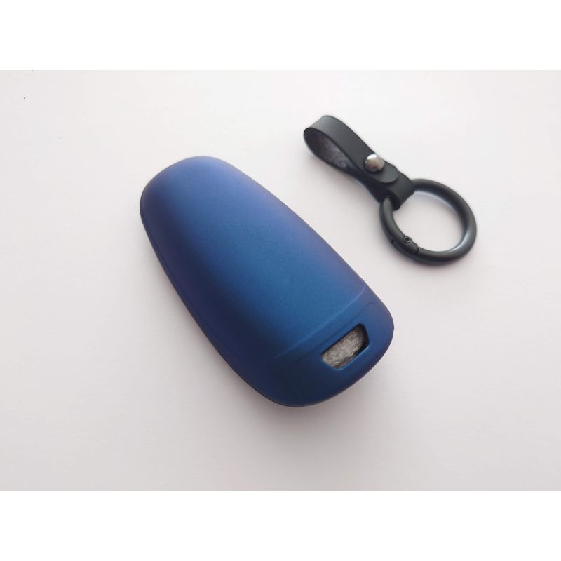 Auto si Moto - Electrice auto - Alte accesorii electrice auto - Husa silicon albastru pentru cheie Hyundai Santa Fe Tucson 2020 2021 2022 NEXO NX4 Solaris Sonata Hybrid - Infinity.ro