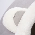 Petshop - Accesorii petshop - Culcusuri si custi - Culcusuri si saltele - Pat tip cusca Jumi, pentru pisici, din plus, gri, 45x37 cm - Infinity.ro