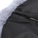 Petshop - Accesorii petshop - Culcusuri si custi - Culcusuri si saltele - Pat rotund Jumi, pentru caini, in forma de labuta, gri, 60 cm - Infinity.ro