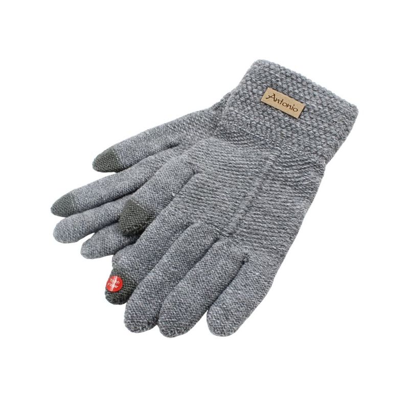 Fashion, accesorii si bijuterii - Femei - Accesorii femei - Manusi femei - Manusi dama, Antonio, cu functie touch, culoare gri, one size - Infinity.ro