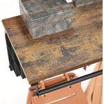 Casa si Gradina - Mobilier - Organizare si depozitare - Cuiere - Cuier de perete cu raft de depozitare, 5 carlige, 30x80x27 cm, maro rustic - Infinity.ro