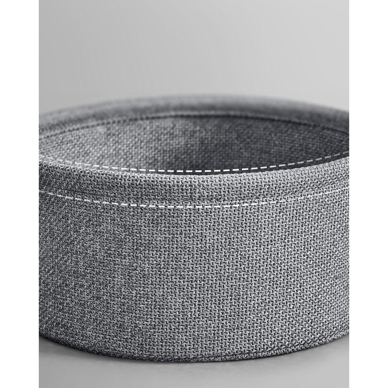 Casa si Gradina - Mobilier - Mese si birouri - Masute de cafea - Masuta de cafea rotunda cu cos de stofa, statie de incarcare 2 prize si 2 USB, 45x50cm, negru - Infinity.ro