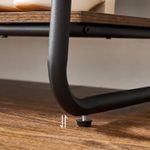 Casa si Gradina - Mobilier - Organizare si depozitare - Cuiere - Raft pentru haine cu suport pentru pantofi, 2 polite, 6 carlige laterale, 45x100x160cm, maro rustic - Infinity.ro