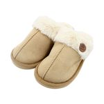 Fashion, accesorii si bijuterii - Femei - Incaltaminte femei - Slapi si papuci femei - Papuci de casa imblaniti, Antonio, de dama, culoarea crem, 40-41 EU - Infinity.ro