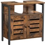 Casa si Gradina - Mobilier - Mobilier baie - Corpuri baie - Dulap baie baza lavoar, cu 2 usi, 2 rafturi, 60x30x60 cm, maro rustic - Infinity.ro