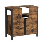 Casa si Gradina - Mobilier - Mobilier baie - Corpuri baie - Dulap baie baza lavoar, cu 2 usi, 2 rafturi, 60x30x60 cm, maro rustic - Infinity.ro