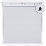 Casa si Gradina - Mobilier - Mobilier baie - Corpuri baie - Dulap de baie de perete cu oglinda, 2 usi, compartiment deschis, rafturi reglabile, 13x56x58cm, alb - Infinity.ro