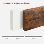 Casa si Gradina - Mobilier - Biblioteci si rafturi - Biblioteci - Raft de perete suspendat plutitor, MDF, sistem montare inclus, 40x20x4cm, vintage maro - Infinity.ro