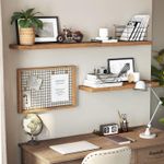 Casa si Gradina - Mobilier - Biblioteci si rafturi - Biblioteci - Raft de perete suspendat plutitor, MDF, sistem montare inclus, 40x20x4cm, vintage maro - Infinity.ro