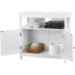 Casa si Gradina - Mobilier - Mobilier baie - Corpuri baie - Dulap baie baza lavoar, cu 2 usi, 2 compartimente, alb 60x60x30 cm, alb - Infinity.ro