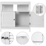 Casa si Gradina - Mobilier - Mobilier baie - Corpuri baie - Dulap baie baza lavoar, cu 2 usi, 2 compartimente, alb 60x60x30 cm, alb - Infinity.ro