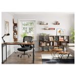 Casa si Gradina - Mobilier - Mese si birouri - Masute de cafea - Set de 2 mese de cafea, stil industrial, 50x40cm si 40x36cm, maro rustic si negru - Infinity.ro