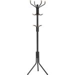 Casa si Gradina - Mobilier - Organizare si depozitare - Cuiere - Cuier pentru haine, din otel, tip pom, cu 12 carlige, 182cm, negru - Infinity.ro