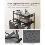 Market - Spalare si intretinere rufe - Uscatoare de rufe si accesorii - Cos de rufe, cu 2 saci detasabili, 2 rafturi, capacitate de 46L per sac, 73x33x92cm , negru si gri - Infinity.ro