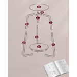 Casa si Gradina - Mobilier - Mese si birouri - Masute de cafea - Masuta rotunda tip noptiera, blat din sticla si raft inferior din PAL, cadru metalic, 30x30x55 cm, alb - Infinity.ro