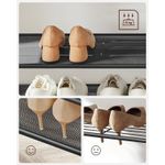 Casa si Gradina - Mobilier - Organizare si depozitare - Cuiere - Cuier cu rafturi depozitare pantofi si a€‹a€‹oglinda, industrial, 35x98x180 cm, maro rustic si negru - Infinity.ro