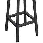 Casa si Gradina - Mobilier - Scaune si fotolii - Scaune - Set 2 scaune bar inalte, sezut rotund, cadru din otel, inaltime 65 cm, stil industrial, maro rustic si negru - Infinity.ro